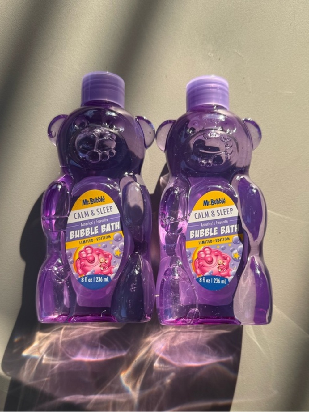 Mr. Bubble Calm & Sleep Bubble Bath in a limited-edition, bear-shaped bottle
